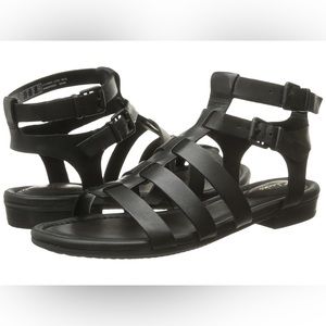 Clarks artisan Viveca black gladiator sandals